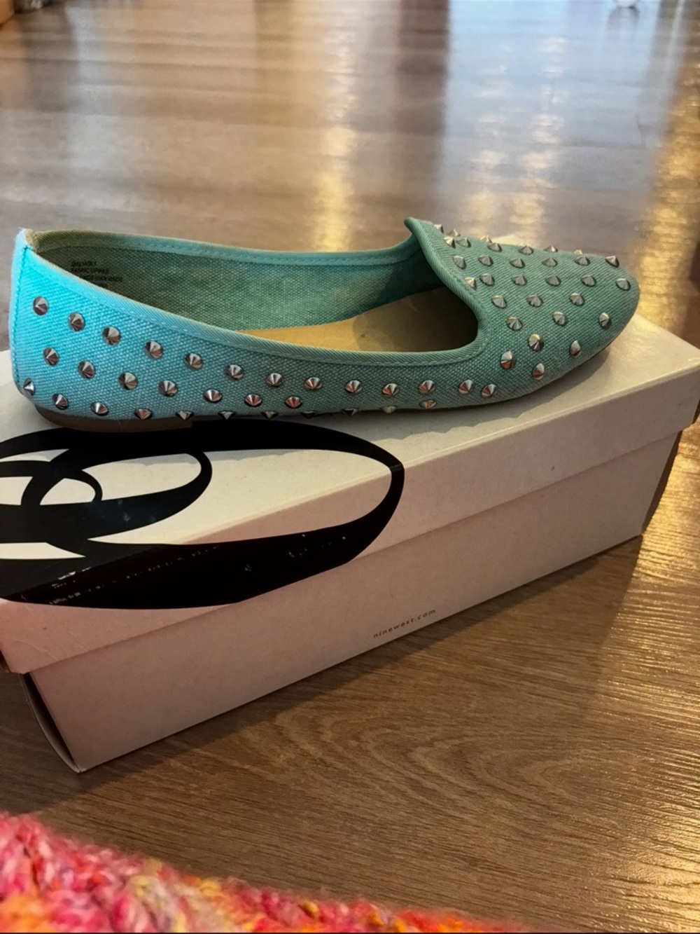 Nine West Aqua Studded Slip-On Loafers - Women - Picture 2 of 7